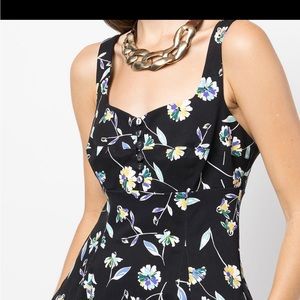 Black/multicolour stretch-cotton Kiki floral-print maxi dress from NICHOLAS